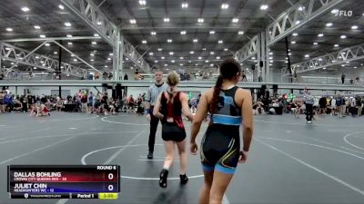 107 lbs Round 6 (8 Team) - Dallas Bohling, Crown City Queens Red vs Juliet Chin, Headhunters WC