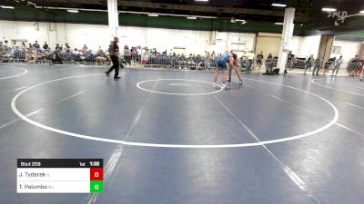 215 lbs Consi Of 32 #2 - Jacob Tyderek, IL vs Tyler Palumbo, NJ