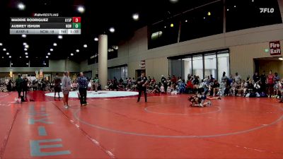 85 lbs Semis & 3rd Wb (16 Team) - Aubrey Ishuin, NC National Team vs Maddie Rodriguez, AR-15 Pink