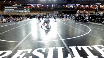 150 lbs 3rd Place Match - Hunter Prosen, Camden County vs Cruz Pryor, Nolensville High School