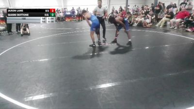 132 lbs Semis (4 Team) - Jaxon Lane, MF Dynasty vs Gianni Bottone, Reverence United Black