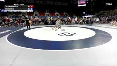 138 lbs Champ. Rd Of 64 - Elijah Brosius, PA vs Siraj Sidhu, CA
