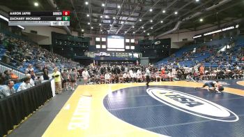 190 lbs Quarterfinals (8 Team) - Aaron Jafri, Barrington vs Zachary Michaud, Oak Park (O.P.-River Forest)