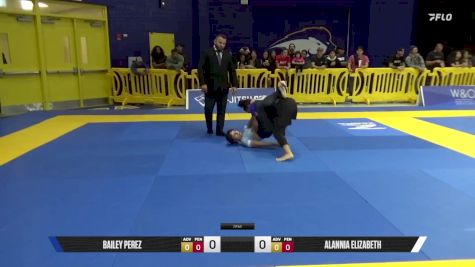ALANNIA ELIZABETH vs BAILEY PEREZ 2025 Pan IBJJF Jiu-Jitsu No-Gi Championship