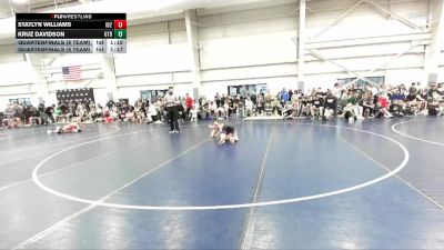 97 lbs Quarterfinals (8 Team) - Kruz Davidson, Utah Black vs Statlyn Williams, Idaho 2
