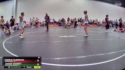 96 lbs Round 7 (10 Team) - Jaxson Hackett, Lake Gibson Braves vs Charlie Silberman, Grindhouse