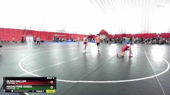 115 lbs Round 1 (6 Team) - Madalynne Gosda, Team Pink vs Olivia Hallam, Team Red