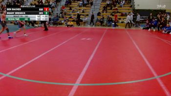 165 lbs Champ. Round 1 - Brady Brewick, UW-Eau Claire vs Ben Backes, Hawkeye Community College