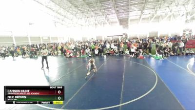 76 lbs Cons. Round 5 - Cannon Hunt, Sanderson Wrestling Academy vs Nile Brown, Westlake