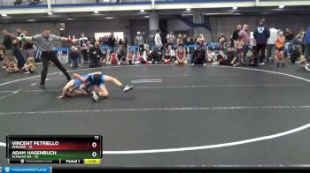 72 lbs Finals (2 Team) - Vincent Petriello, Rednose vs Adam Hagenbuch, Scanlan WA