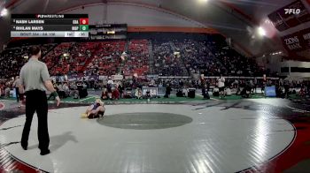6A 106 lbs Cons. Round 3 - Nash Larsen, Coeur D Alene vs Rhilan Mays, Highland