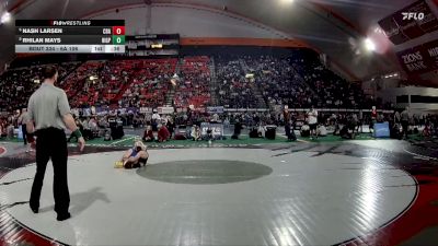 6A 106 lbs Cons. Round 3 - Nash Larsen, Coeur D Alene vs Rhilan Mays, Highland