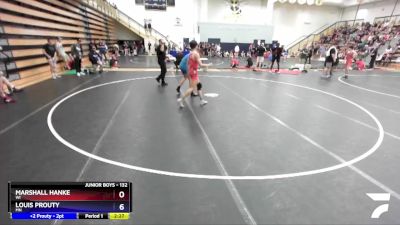 132 lbs Cons. Round 1 - Marshall Hanke, WI vs Louis Prouty, MN