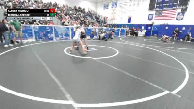 130 lbs Cons. Round 4 - Alyssa Franco, San Dimas vs Jessica Lecesse, South Torrance