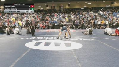 120 lbs Consi Of 8 #1 - Paden Alyea, VA vs Mason Brown, NC
