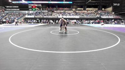 132 lbs Champ. Round 1 - Bryan Cubias, Emporia HS vs Ryan Barmann, Lenexa-St. James Academy