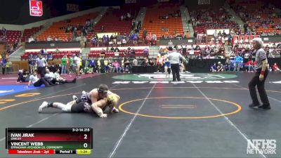 3-2-1A 215 Quarterfinal - Ivan Jirak, Oakley vs Vincent Webb, Effingham-Atchison Co. Community