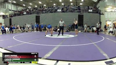 165 lbs Placement Matches (8 Team) - Carson Godinez, Homestead vs Jimmy Pappas, Indianapolis Cathedral