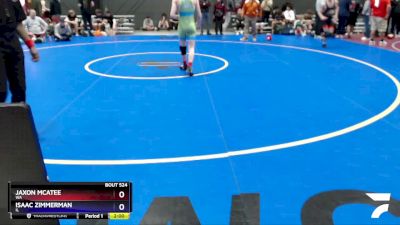 126 lbs Champ. Round 1 - Jaxon McAtee, WA vs Isaac Zimmerman, IL