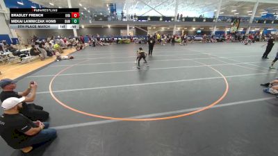 90 lbs 5th Place Match - Bradley French, Unattached vs Mekai Lawniczak Hons, Unattached