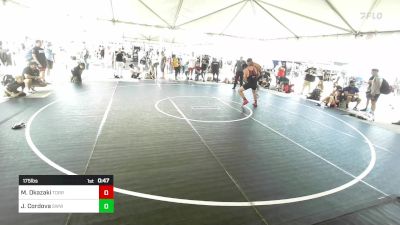 175 lbs Consi Of 16 #2 - Mahiro Okazaki, Torrey Pines HS vs Julian Cordova, Swwc