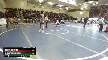 144 lbs 3rd Place Match - Rocco Godinez, Centennial Corona vs Christian Kiriakos, Yucaipa