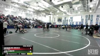 115 lbs Cons. Round 3 - Jade Zuibate, Upland vs Jacqueline Orozco, Buena Park