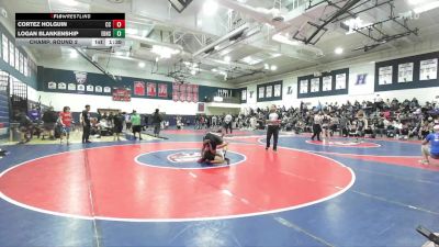 115 lbs Champ. Round 2 - Cortez Holguin, Centennial Corona vs Logan Blankenship, El Dorado High School