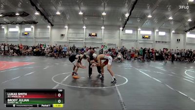 120 lbs Round 1 (6 Team) - Brody Julian, Osprey WC vs Lukas Smith, All American