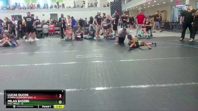 56 lbs Round 3 (10 Team) - Lucas Ducos, Florida Scorpions Gold vs Milan Bassiri, Full Circle