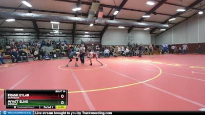 132 lbs Semifinal - Wyatt Elias, Oroville vs Frank Eylar, Okanogan