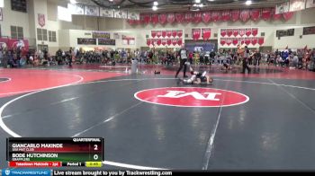 85 lbs Quarterfinal - Giancarlo Makinde, USA Mat Club vs Bode Hutchinson, Grapplers