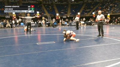 70 lbs Consy 2 - Cooper Cerefice, Faith Christian vs Levi Noce, Jefferson Morgan