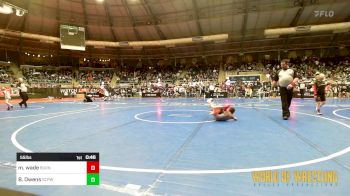 55 lbs Round Of 16 - Mason Wade, Burnett Trained Blue vs Brody Owens, South Central Punisher Wrestling Club