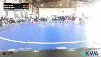 80-84 lbs Rr Rnd 1 - Macie McNeil, Fort Gibson Youth Wrestling vs Cristian Cosio, Claremore Wrestling Club