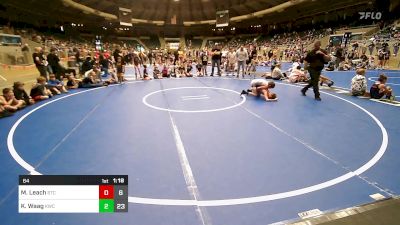 64 lbs Rr Rnd 3 - Mason Leach, Sallisaw Takedown Club vs Karson Waag, Keystone Wrestling Club