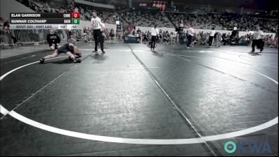3rd Place - Elan Garrison, Coweta Tiger Wrestling vs Gunnar Coltharp, Harrah Little League Wrestling