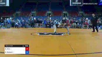 117 lbs Round Of 64 - Khaleah Kirk, Oklahoma vs Kierstyn Bockert, Alaska