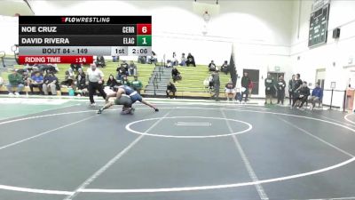 149 lbs Cons. Round 3 - David Rivera, East Los Angeles College vs Noe Cruz, Cerritos