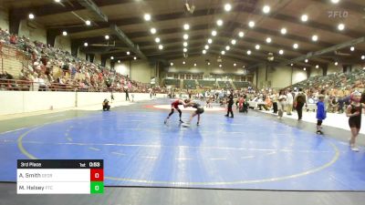 85-90 lbs 3rd Place - Arianna Smith, Georgia vs Monroe Halsey, PTC Wrestling