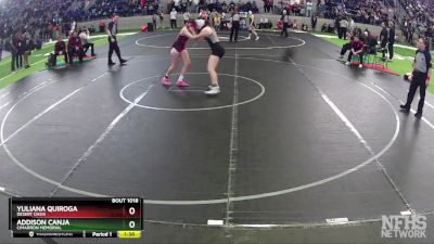 152 lbs Semifinal - Yuliana Quiroga, Desert Oasis vs Addison Canja, Cimarron Memorial