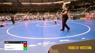 70 lbs Consolation - Andrew Hole, Rt Elite vs Aasar Freeland, The Glasgow Wrestling Academy