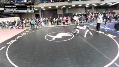 110 lbs Cons. Round 3 - Georgia Hay, Unattached vs Sydney Stieb, Unattached