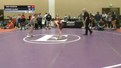88 lbs 5th Place Match - Ben Padezan, All American Wrestling Club vs Andrew Allena, Yale Street WC