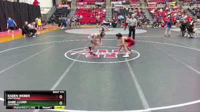 125 lbs Quarterfinal - Kaden Weber, Unattached vs Gabe Lujan, Concordia