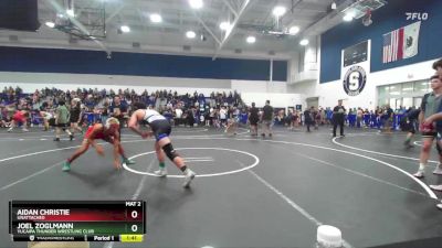 150 lbs Quarterfinal - Aidan Christie, Unattached vs Joel Zoglmann, Yucaipa Thunder Wrestling Club