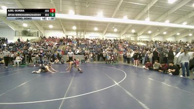 132 lbs Cons. Semis - Azel Olvera, Jordan vs Aryan Mirmohammadsadeghi, Brighton