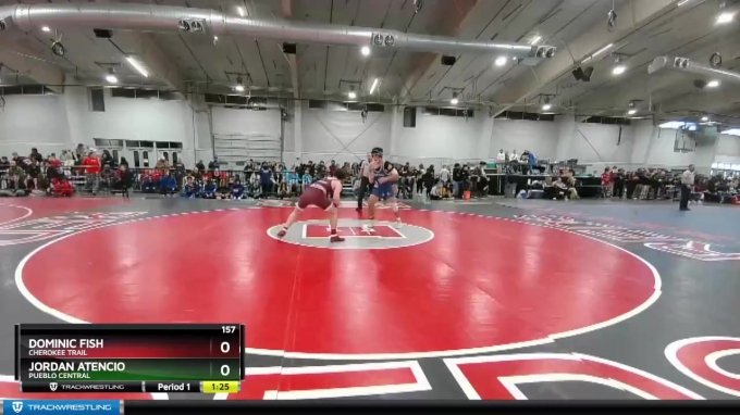 157 lbs Champ. Round 1 - Dominic Fish, Cherokee Trail vs Jordan Atencio ...