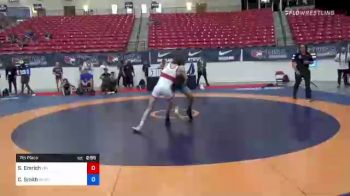 55 kg 7th Place - Stephen Emrich, Minnesota vs Cole Smith, Army (WCAP)