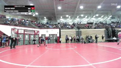 138 lbs Champ. Round 3 - Brayden Rhea, Westfield High School vs Julius West, Warren Wrestling Academy